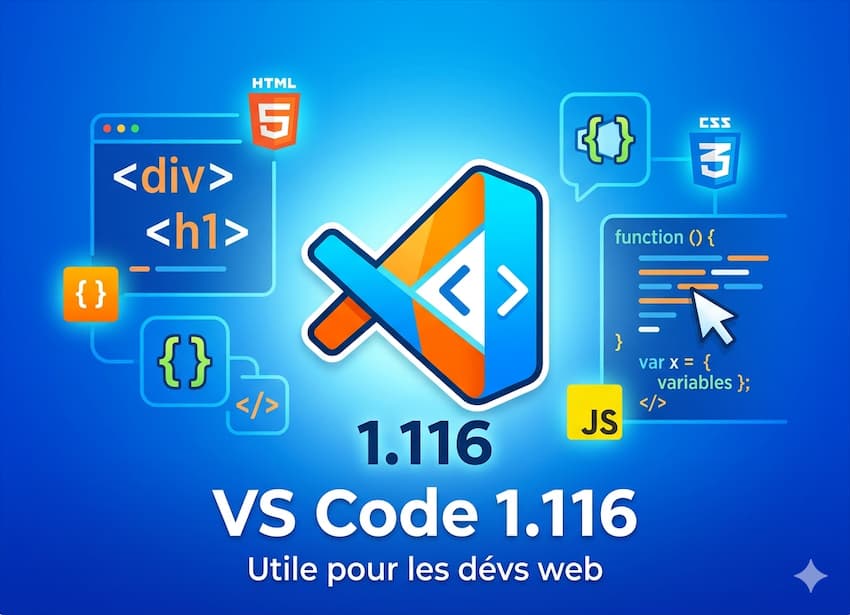 Visual Studio Code 1.116 nouveautés agent IA
