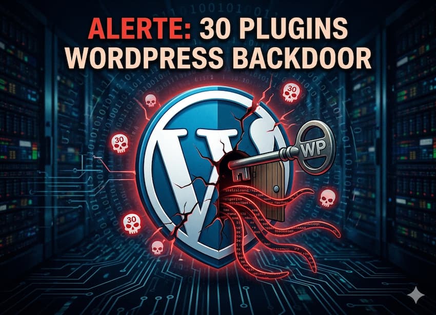 Backdoor découverte dans 30 plugins WordPress