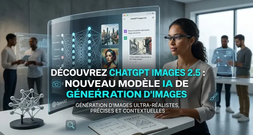 OpenAI dévoile ChatGPT Images 2.5 : rendu plus net et génération deux fois plus rapide